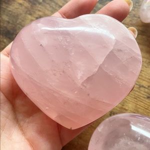 High Quality Rose Quartz Heart